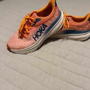 Hoka Sneakers - Coral and Tangerine
